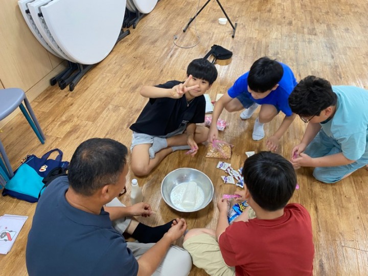대야 빙수 만들기