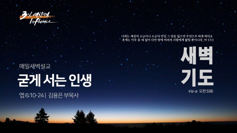 굳게 서는 인생