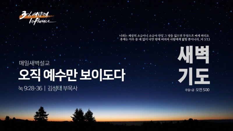 오직 예수만 보이도다