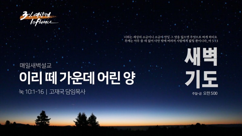 이리 떼 가운데 어린 양